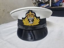 British Royal Navy Peak Hat Officers Dress Uniform Cap Naval RN Military UK Army picture