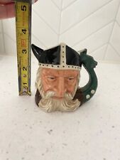 Vintage Royal Doulton Miniature Viking Toby Jug Character Mug  3 1/2