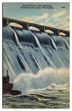 VTG Grand Coulee Dam Spillway, Grand Coulee Dam, WA Postcard picture