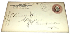 1885 PRR USED COMPANY ENVELOPE ALTOONA, PA NEW YORK & PITTSBURGH RPO TRAIN #8  picture