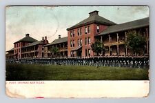 Fort Thomas KY-Kentucky, Standing at Attention, Antique Vintage Postcard picture