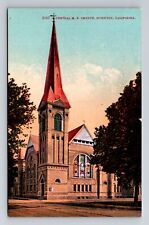 Stockton CA-California, Central M.E. Church, Antique Vintage Souvenir Postcard picture