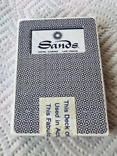 SANDS HOTEL & CASINO - USED DECK PLAYING CARDS BLUE,  LAS VEGAS, STRIP picture