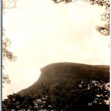 1936 Old Man of Mountain Franconia, NH RPPC CTB Info Real Photo Postcard A120 picture