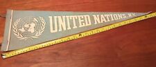 Vintage United Nations Pennant Manhattan Souvenir picture