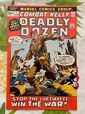 COMBAT KELLY AND THE DEADLY DOZEN #1 origin issue FINE or Better 1972 Comic picture