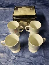 Vintage remembrance collection porcelain by Japan set of 4 footed mugs picture