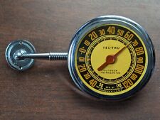 Vintage 1950's Tel-Tru Brand Outdoor Thermometer w/ Screw In Base, New Old Stock picture