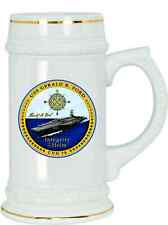 USS Gerald Ford CVN-78 Stein, Ceramic, 18 ounces, Navy gift picture