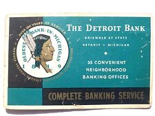 1953 The Detroit Bank Promotional Calendar Native American Indian picture
