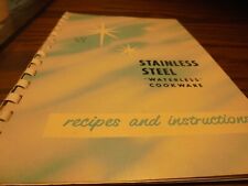 Vintage 1966  Regal Ware Stainless Steel 'Waterless' Cookware Recipes Manual B11 picture