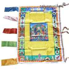 Lucky Tibetan Buddhism Silk Flag Wind Horse Wall Hanging Flags Banners Buddha  picture