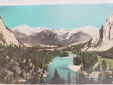 C 1955 SceneOChroM The Bow River Valley Banff Alberta Canada Color RPPC Postcard picture