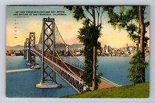 San Francisco CA-California, San Francisco Bay Bridge, c1939 Vintage Postcard picture