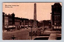 Ravenna OH-Ohio, Aerial Main Street Looking East, Antique Vintage Postcard picture