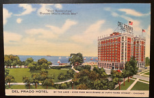 Vintage Postcard 1943 Del Prado Hotel, Hyde Park, Chicago, Illinois (IL) picture