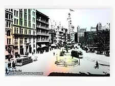 West Side of Union Square Postcard - HOLOGRAPHIC SILVER GleeBeeCo #WSGR-H picture