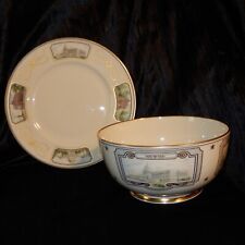 Vintage LENOX Porcelain CONGRESIONAL Plate & Bowl SET Capital Building USA picture