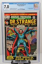 Marvel Premiere #3 CGC 7.0 Dr. Strange Stories Begin Bronze Age Marvel 1972 picture