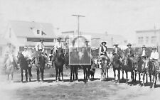 Men On Horseback Loyalton California CA Reprint Postcard picture