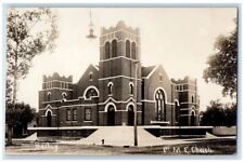 c1910's 1st Methodist Episcopal Church View Bailey Maine ME RPPC Photo Postcard picture