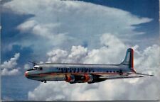 Vintage DC-6 Flagship Airplane American Airlines 1952 Red 2c Stamp Postcard C293 picture