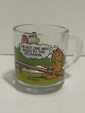 1978 Anchor Hocking McDonald’s Garfield Mug “Not One Who Rises To The Occasion” picture
