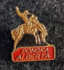 Vintage Ponoka Alberta Lapel Pin Calgary Stampede Horse Riding Canada Souvenir picture