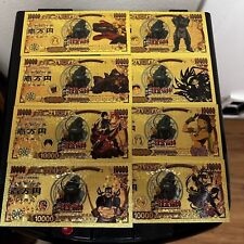 24k Gold Foil Plated Fullmetal Alchemist Banknote Set Anime Collectible picture