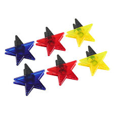Star Shape Plastic Clips with Magnetic for Refrigerator Magnets Set of 6 picture