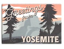 Greetings From Yosemite Vintage Style Postcard picture