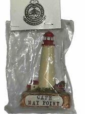 NEW 1995 Lefton Historical Lighthouse Magnet Cape May Point NJ. #11059 Ceramic picture