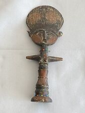 African Tribal Fertility Goddess-Hand Carved Wood Beaded earring & necklace picture