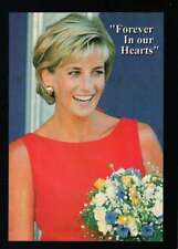 Princess Diana with Bouquet of Flowers, Roses --- Trading Card, Not a Postcard picture