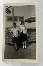 Vintage Photo 1951 Teen Girl Boy Posed picture