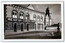 c1920's Crystal Palace Bar Curios Shop View Reynosa Mexico RPPC Photo Postcard picture