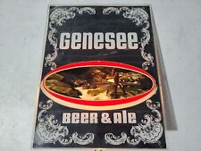 Vintage Genesee Beer Ale Lighted Sign Man Fishing 15