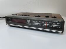 GE Alarm Clock Model 7-4624B-AM/FM-Cord/Battery Backup-Vintage 1980's picture