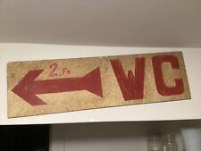 vintage ‘WC’ bathroom sign French 2 fr picture