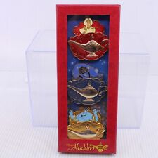 A5 Disney Parks LE 1000 Pin Aladdin 25th Anniversary 3 Wishes Boxed Set Genie picture