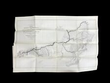 Map of 1858 Military Reconnaissance FORT DALLES OREGON via FORT WALLA WALLA picture