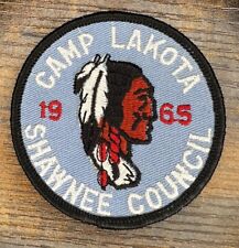 Vintage Camp Lakota Shawnee Council 1965 Boy Scout BSA Patch picture