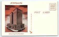 1940s DURHAM NC THE WASHINGTON DUKE HOTEL MEYER UNPOSTED POSTCARD P3132 picture