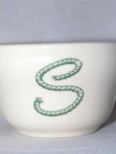 Vintage SYRACUSE Restaurantware Western Bowl, Green Rope 'S' Sugar Bowl picture