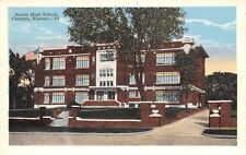 Chanute KS New Art Deco Senior High School~Brick Entrance Pillars 1920s picture