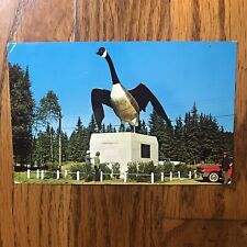 Vintage 1960’s Famous Goose At WAWA Ontario Canada Postcard Picture picture