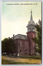 Christian Church New Cumberland West Virginia WV c1900's Vintage Postcard picture