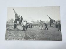 WW1 French Army Anti-Aircraft Guns At The Front Photographic Postcard picture