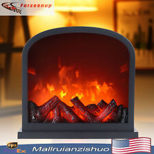 Living Bedroom Vintage LED Flame Lantern Lamps Simulated Fireplace Effect Light picture