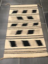 ANTIQUE NAVAJO GALLUP THROW AUTHENTIC NATIVE AMERICAN CHURRO RUG c1930 36”x19” picture
